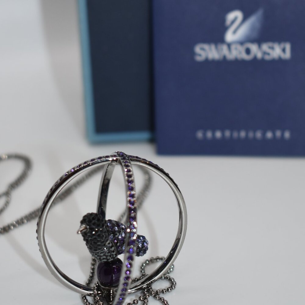 Swarovski Long Birdcage Crystal Necklace